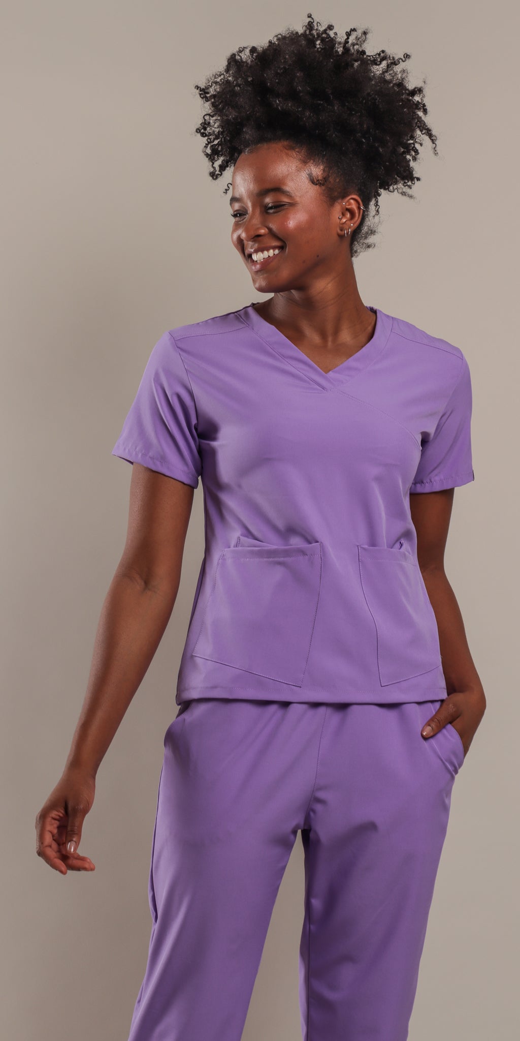 Pijama Quir rgica Mauve Lama Fluid Resistant Uniforme Quir rgico